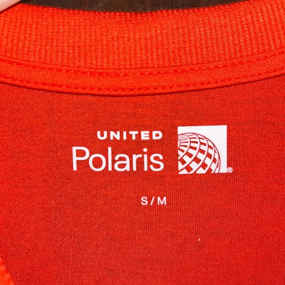 United Polaris Wrexham AFC Shirt Henley Pajama Mens S/M red orange Football